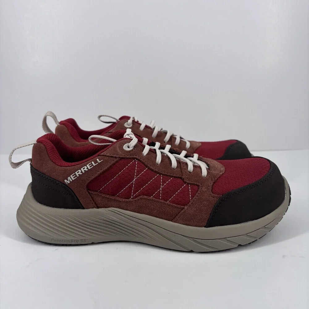 Merrell Alpine Carbon Fiber Toe Work Sneakers Women's US‎ 8.5 Red/Brown J005240